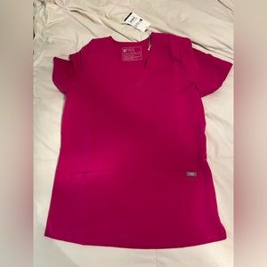 Figs raspberry sorbet chasma three pocket scrub top